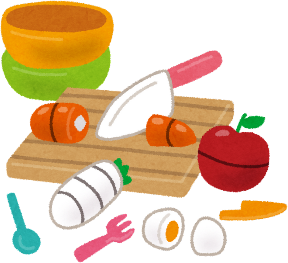 Illustration of Child's Play Kitchen Toys